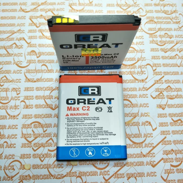 Baterai Battery GREAT Double Power ANDROMAX G C2 ES C2 New C2S C3Si NC36B1G