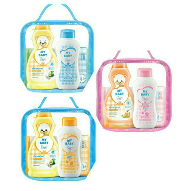 Paket Travel Set My Baby Bayi Travel Set Shampoo Bedak Sabun Bayi Tisu Basah Travel Pack Gift Pack