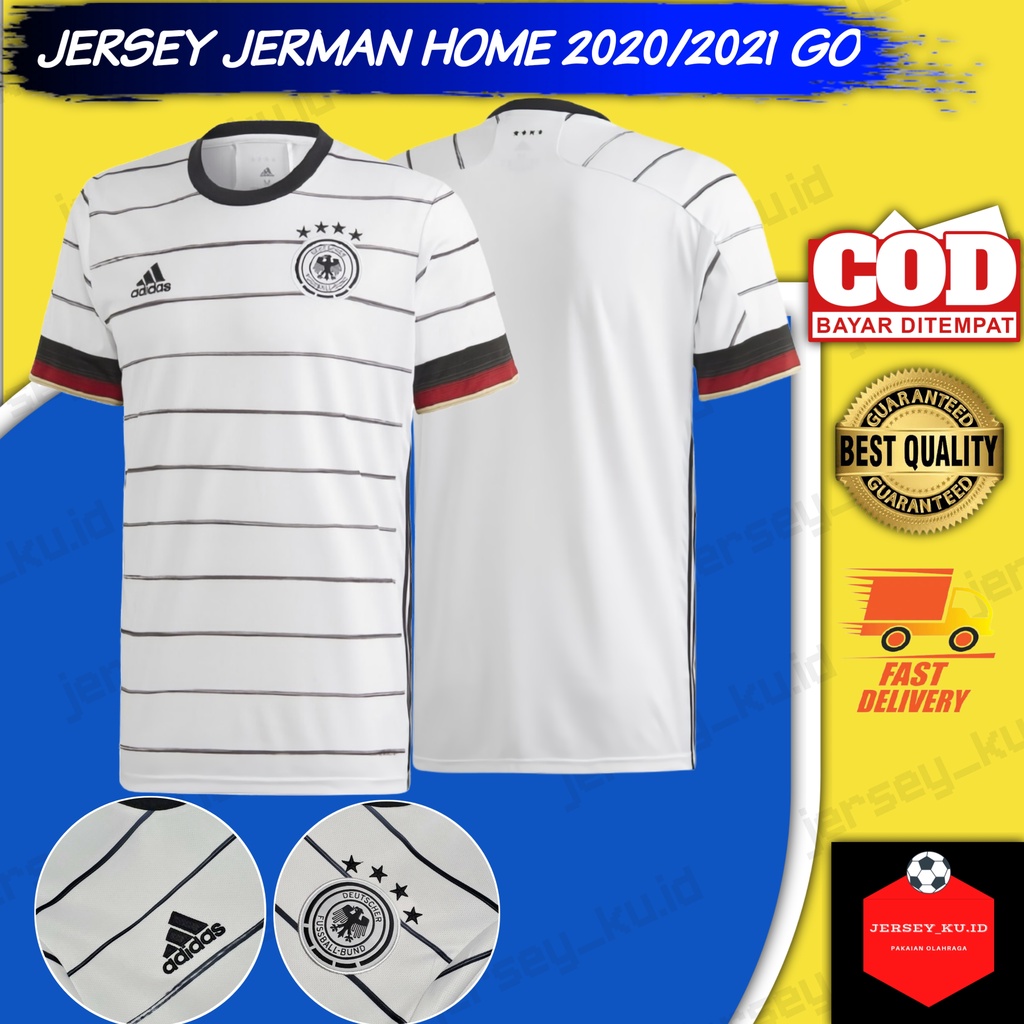 Jersey Germany Home Euro 2021 Grade Ori/ Baju Bola Germany Home Terbaru/Jersey Timnas Jerman 2021 GO