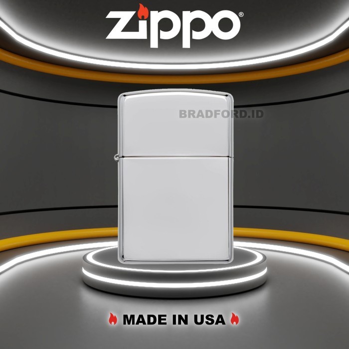 Zippo Original Armor High Polish Chrome 167 Garansi Resmi Made In USA