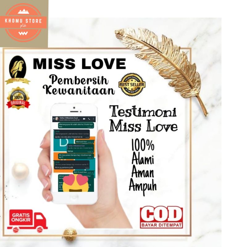 ( COD ) MISS LOVE SPRAY Herbal perawatan wanita mengatasi keputihan miom