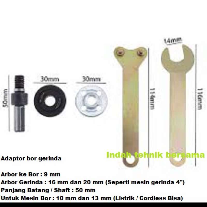 Adaptor Bor ke Grenda Set / Adaptor Bor Grenda