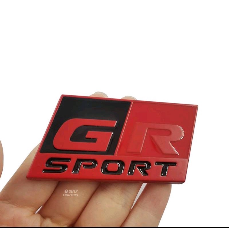 Stiker Emblem Mobil GR SPORT Bahan METAL