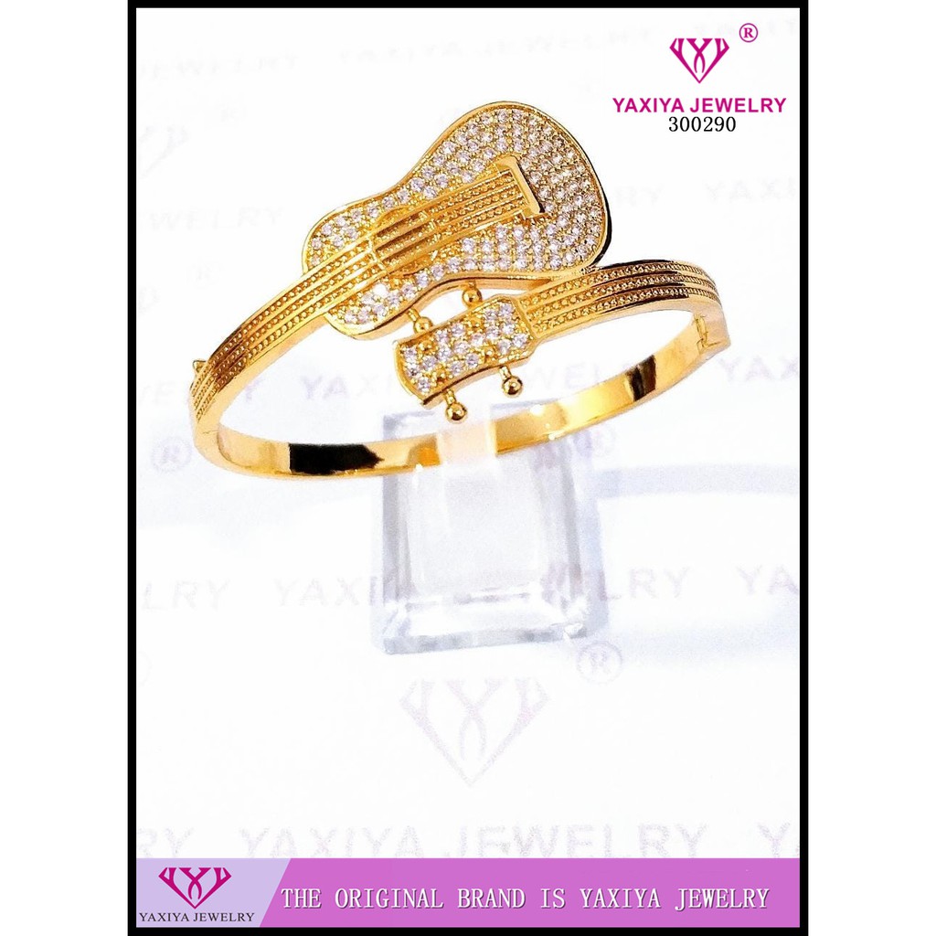 

Gelang motif gitar Perhiasan Imitasi lapis emas 18K Yaxiya Jewelry 591