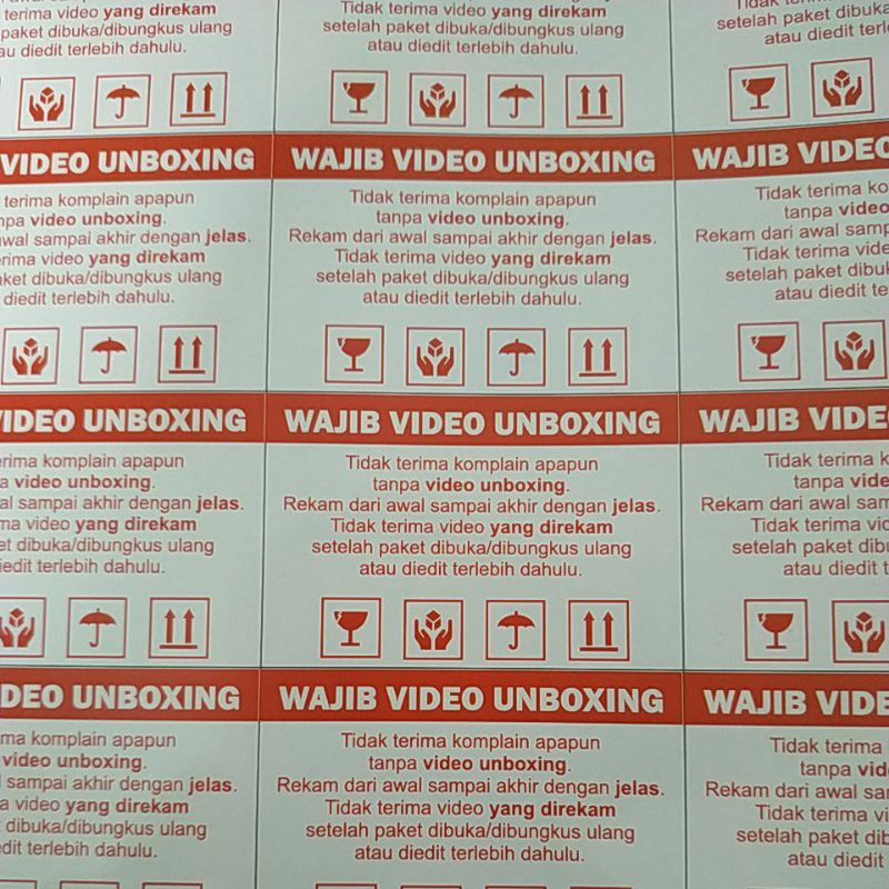 

Custom Ukuran Stiker Wajib Video Unboxing