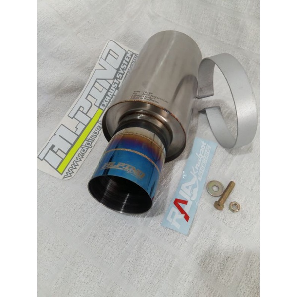 Knalpot Mobil Racing Alpino F03 Baby Burn tip