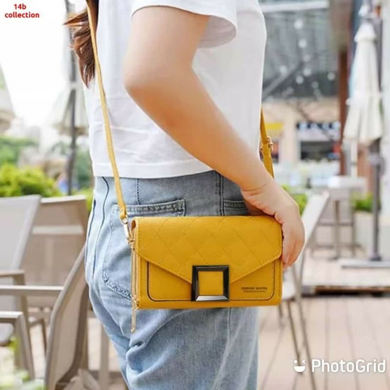 MOEZHA_ Tas Selempang Wanita Tas Kulit Dompet Handbag Tebal Cewek Multifungsi FY C270-7