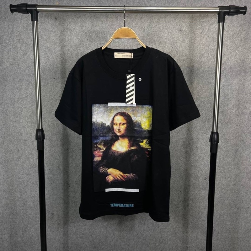 BAJU OFF WHITE | KAOS OFF WHITE MONALISA FULLTAG ~ BISA COD BAYAR DI TEMPAT