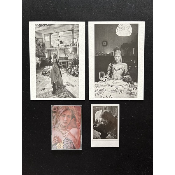 Official On The Ground -R- Album Rose Blackpink Polaroid Photocard Postcard