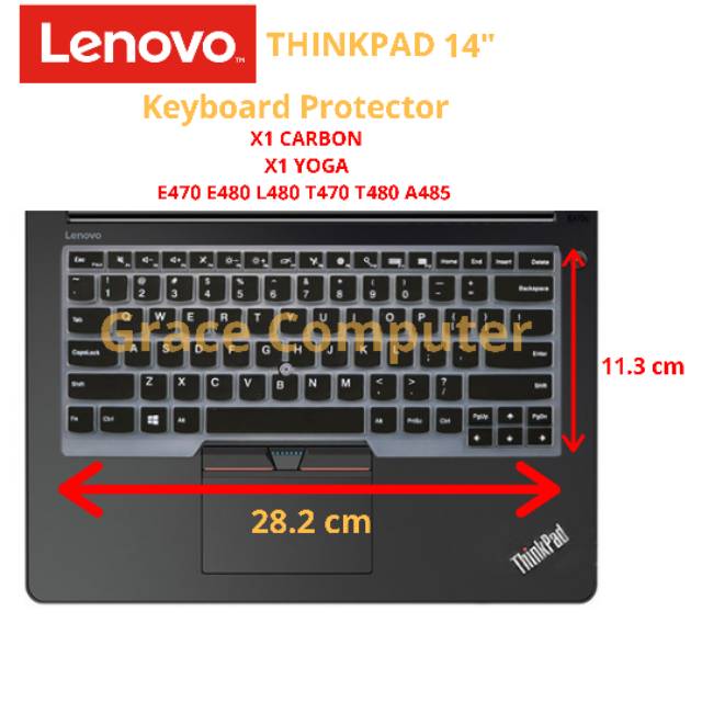 Cover Keyboard Protector Thinkpad E470 X1 Carbon E480 T470 T480 A485