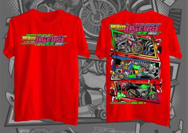 Kaos Vixion Costum Team Injeksi Original Distro