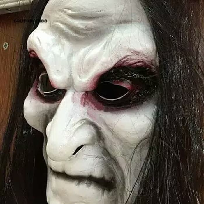 Topeng Nenek Sihir Mak Lampir Keriput Latex Seram Halloween Mask Hantu Penyihir Witch Karnaval Shopee Indonesia