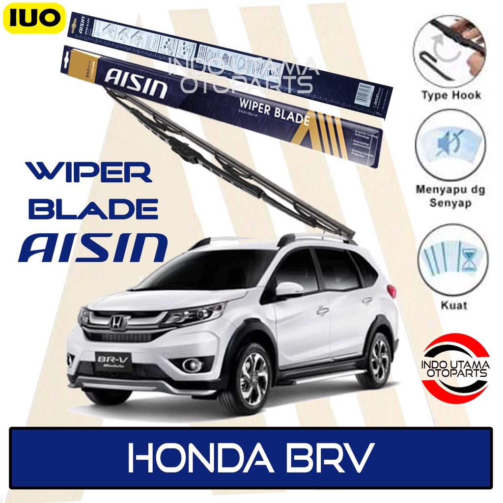 Wiper Mobil Honda BRV BR-V AISIN Sepasang 16-22&quot; ORIGINAL