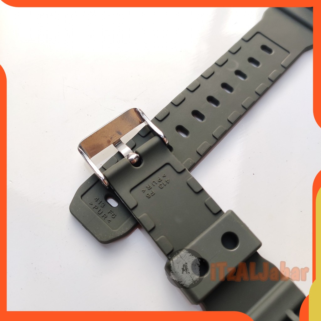 Tali jam tangan Casio DW 9052 Strap Casio DW9052 - Hijau army