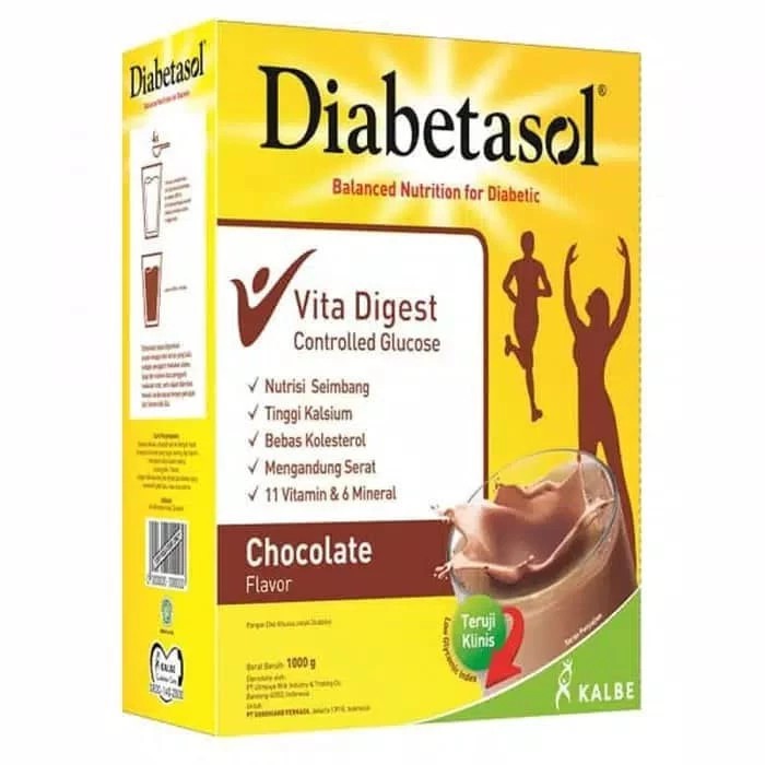 

DIABETASOL Nutrition Diabetic susu diabetes Chocolate 1kg