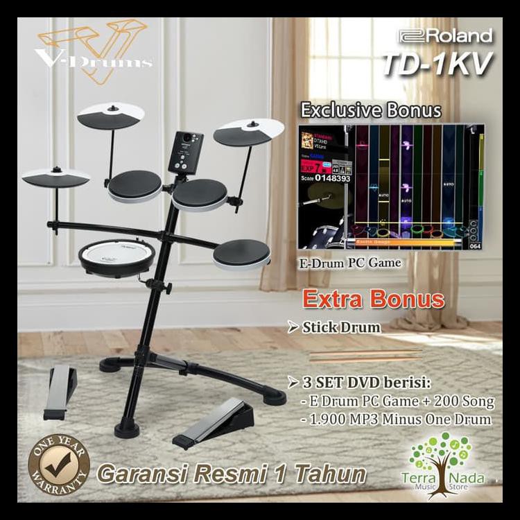 Drum Elektrik Roland Td1kv Td 1kv Td1 Kv Vdrums Kode 951 Shopee Indonesia