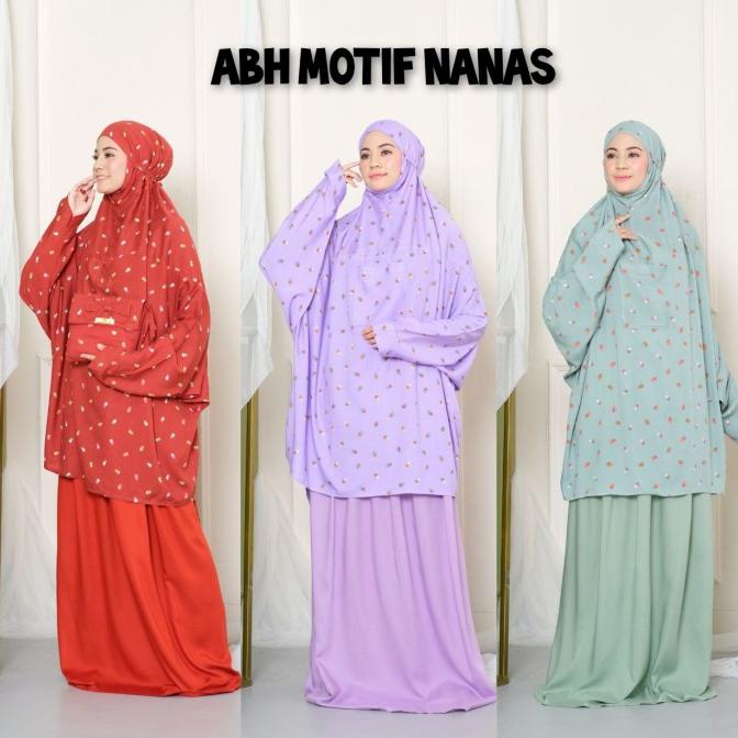 >*>*>*>*] mukena abh motif atas bawah hadramaut 2