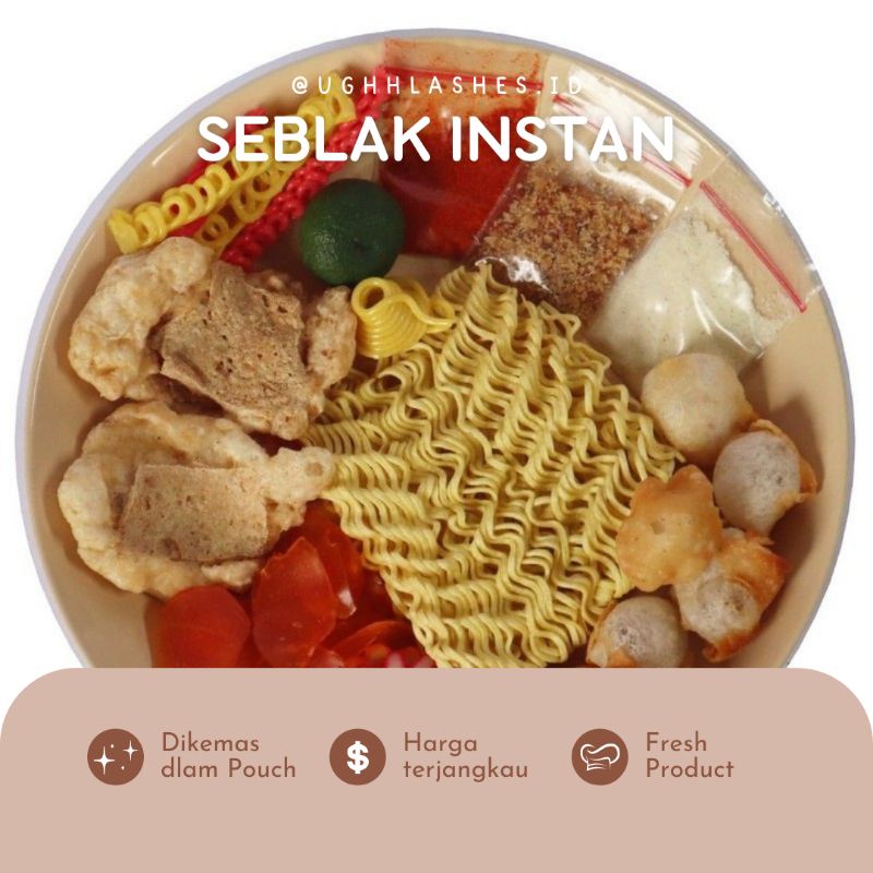 BASO ACI KUAH CUANKI SEBLAK TEKWAN INSTAN PEDAS GURIH