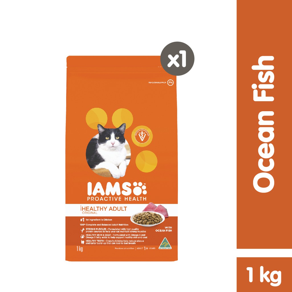 IAMS Makanan Kucing Adult 1Kg-Ocean Fish