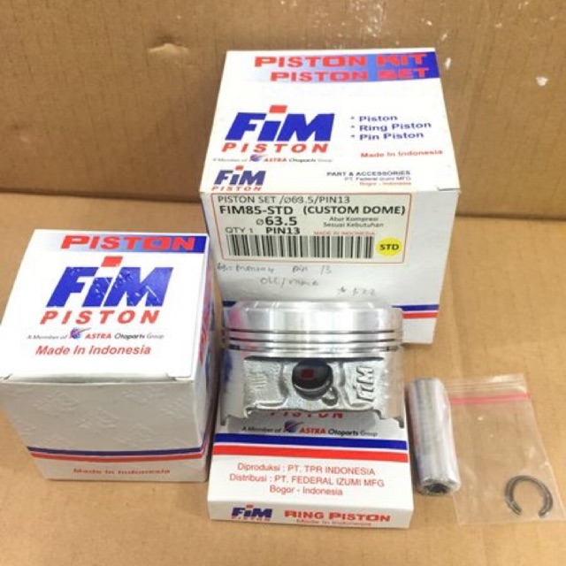 Seher piston kit fim mentah 63.5mm 64mm 64.5mm 65mm pin 13 14 15-1