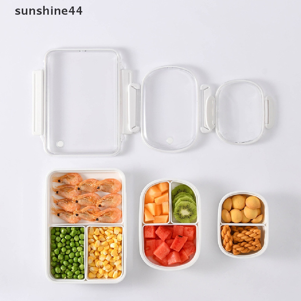 Sunshine Kotak Makan Bento Dengan Kompartemen Dapat Dilepas Untuk Microwave / Kulkas