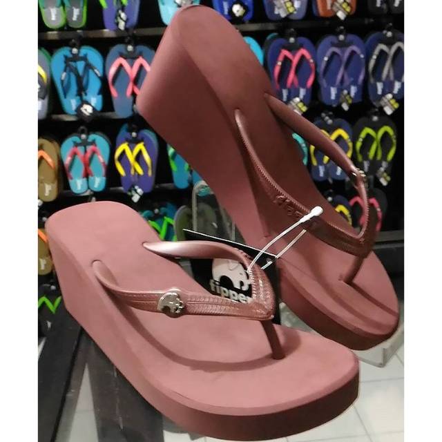 Fipper Wedges Brown Hak 7 cm