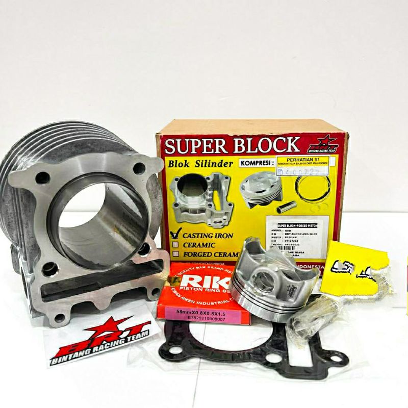 Blok brt mio sporty bureng piston forged 58mm