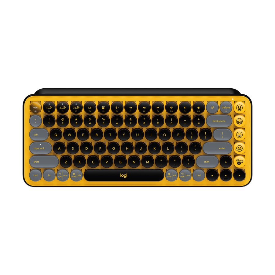 Logitech POP Keys Keyboard Wireless Mechanical Compact, Emoji Keys