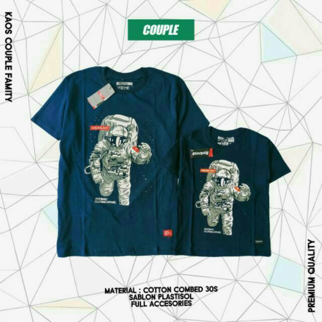 Kaos Couple Premium Anak dan Dewasa