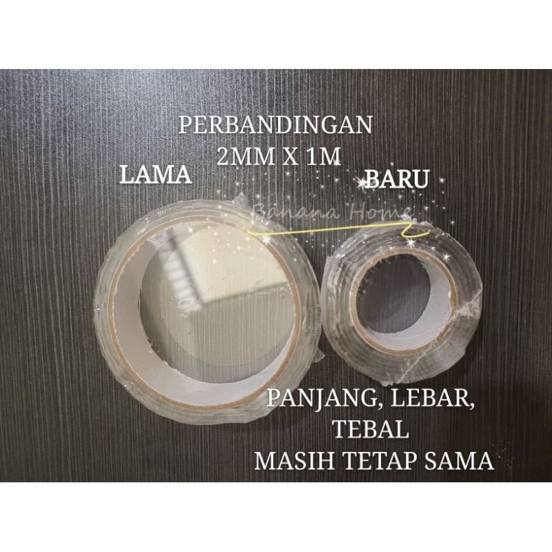 [GROSIR] TAMPILAN BARU! 2mmx1meter double tape ajaib  lebar 3cm