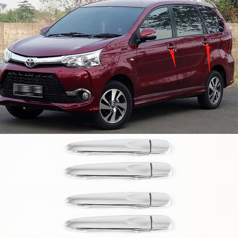 Xuming Untuk Toyota Avanza 2012 2020 Chrome Penutup Trim Pintu Mobil Perak, Avanza Door Handle Dekorasi