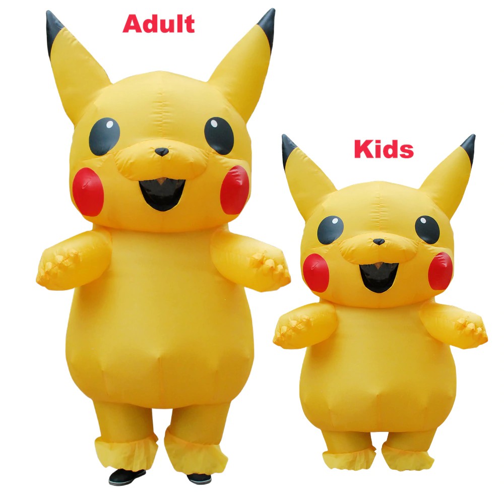 Jual Free Ongkir Inflatable Pikachu Costumes Halloween Cosplay Large Pokemon  Mascot Costume For Kids Indonesia|Shopee Indonesia