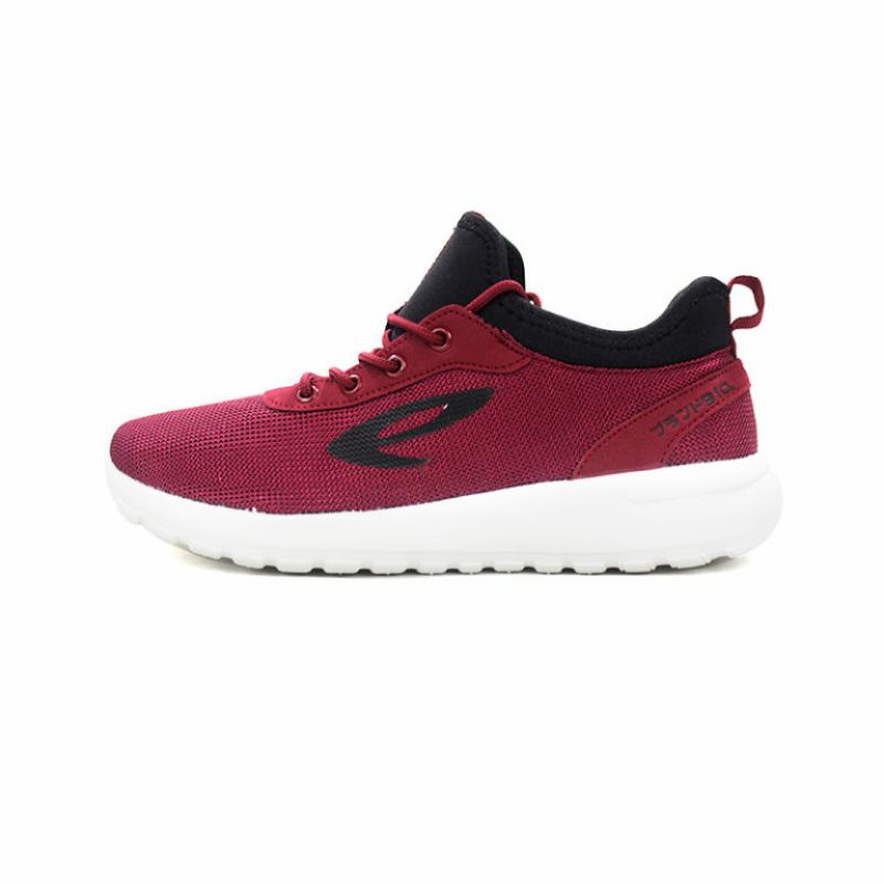 910 NINETEEN SEPATU RUNNING CASUAL YASEI 1.5 MERAH MARUN HITAM PUTIH
