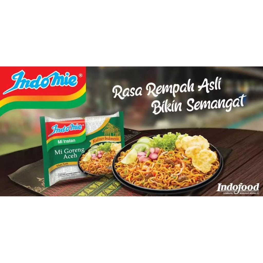 Indomie Mie Instan Goreng Aceh 1 Karton - (40 Pcs)