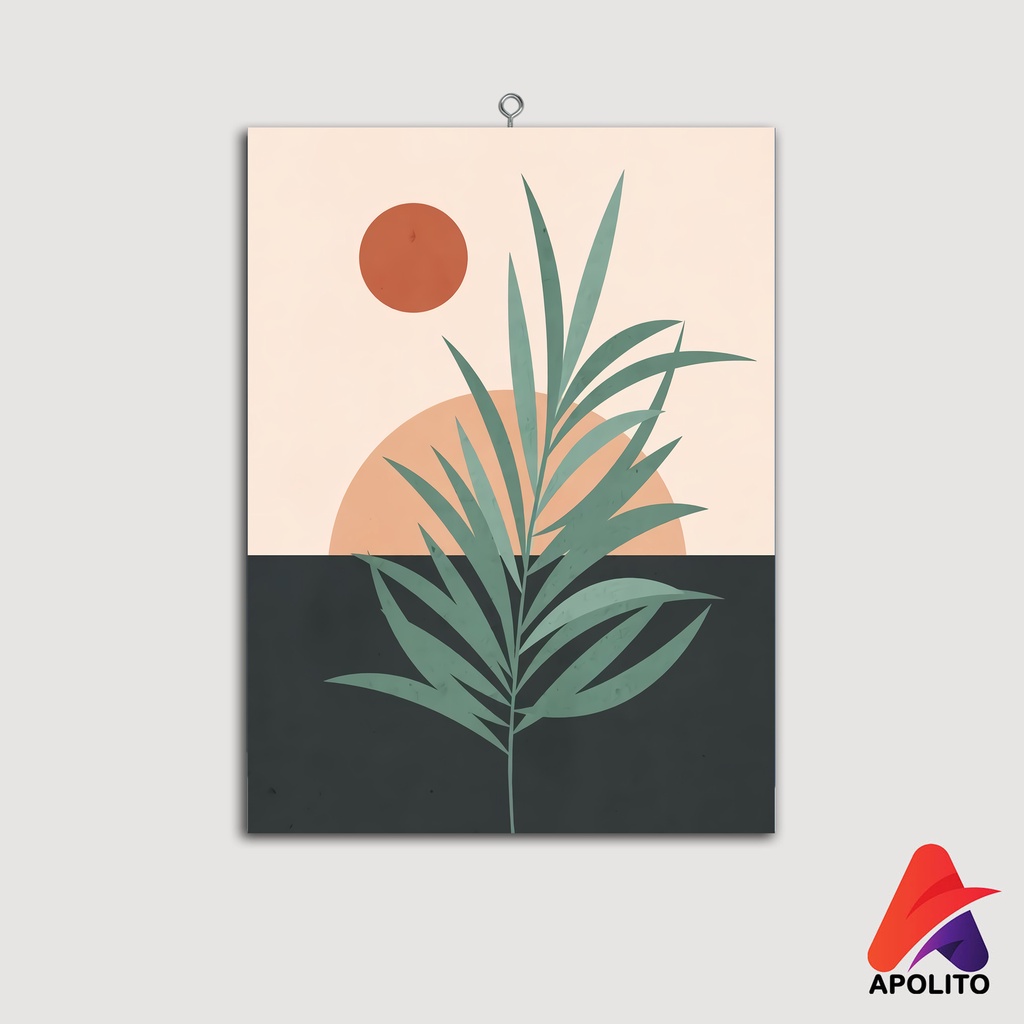 HIASAN DINDING BUNGA MONSTERA PAJANGAN APOLITO (15X20) WALL DECOR WALL DECOR HIASAN DINDING