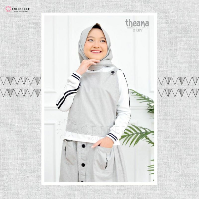 SETELAN ROK • THEANA ORIBELLE • SET HIJAB || Oribelle