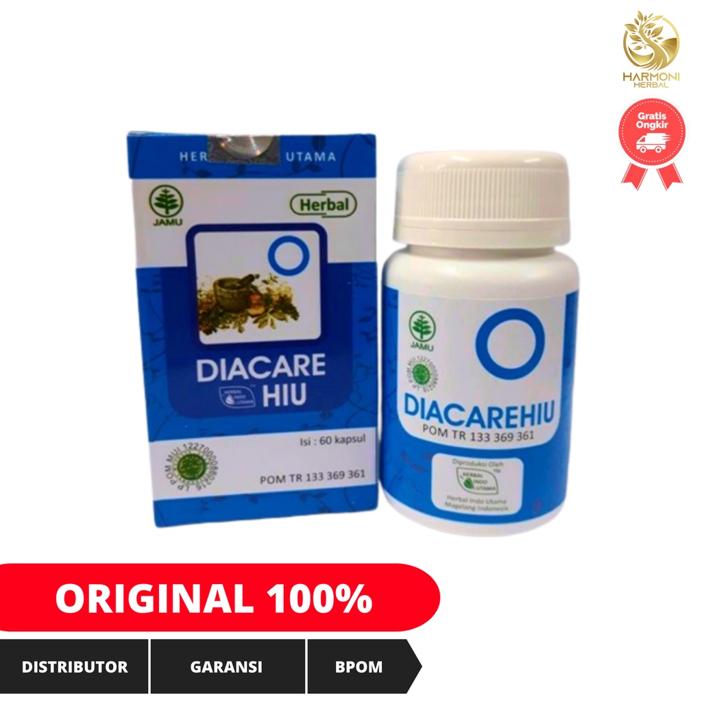 Kapsul Diacare Hiu Isi 60 Obat Diabetes Kecing Manis Alami