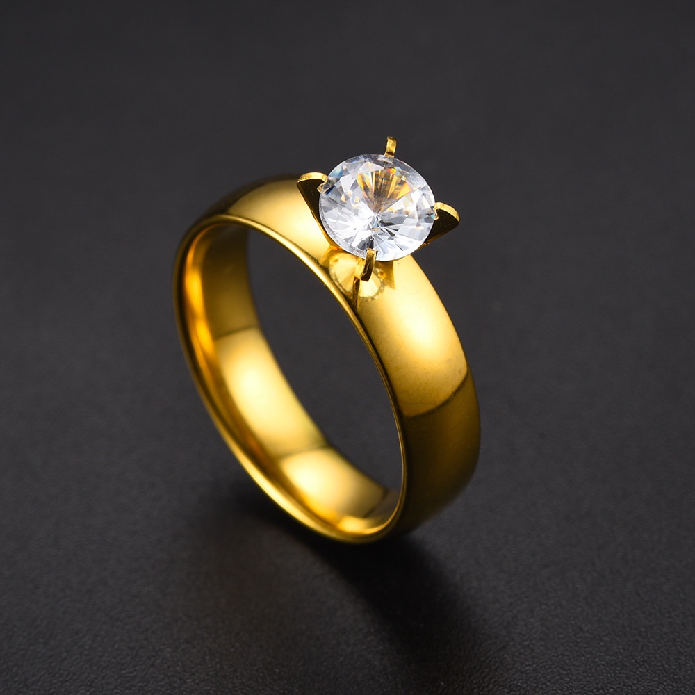 cincin couple mata,Titanium gold motif termurah