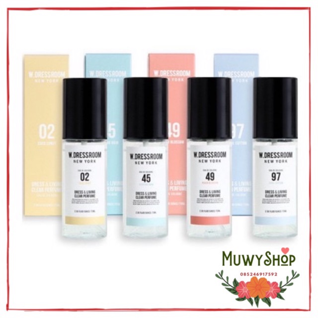 W.Dressroom Wdressroom New York Dress &amp; Living Clear Perfume 70ml / 150ml Parfum BTS Exp 2023