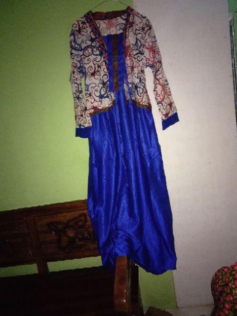 Batik Couple Srg 402 Gamis Velvet, Kebaya Sarimbit Srg 402 Gamis Velvet