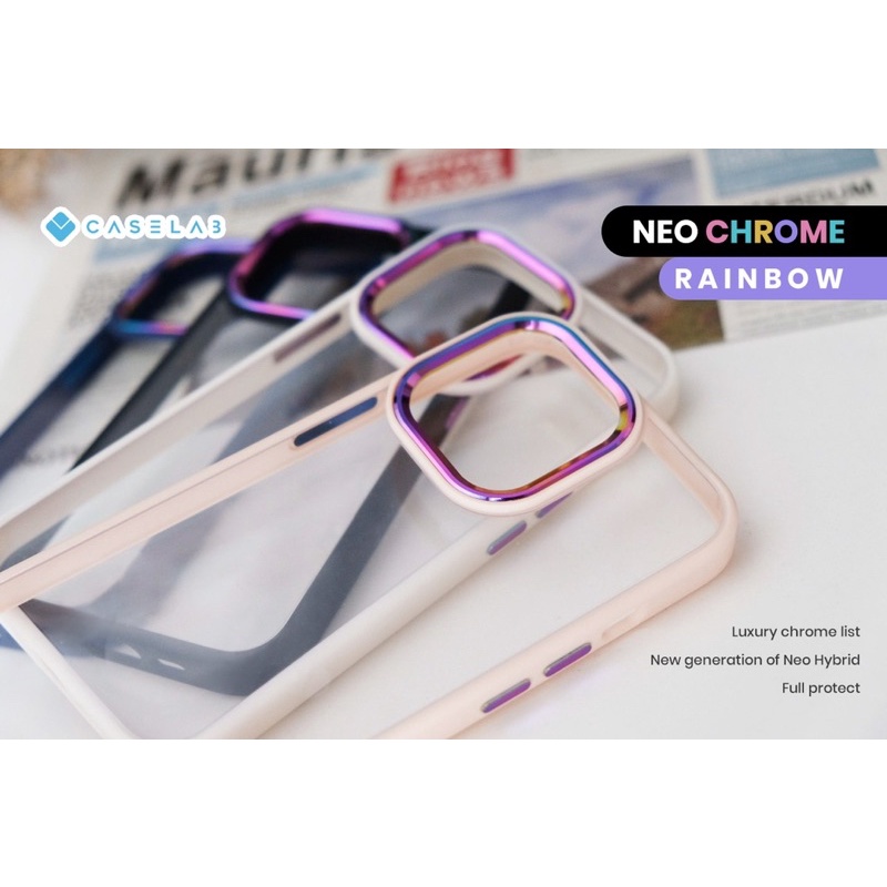 CASE NEOHYBIRD STEELSERIES ( IPHONE X - 13 PROMAX ) IPHONE 13PROMAX 13 13PRO 13MINI 12MINI 12PROMAX 12 PRO 11PROMAX 11 11PRO XR XS XSMAX X SOFTCASE NEOHYBIRD LIST CAMERA CHROME RAINBOW