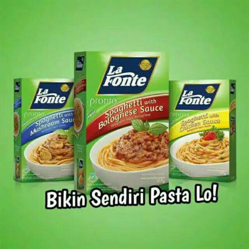 

Spaghetti Mi Pasta Instan Tiga Rasa Pilihan Bolognese Jamur Chicken Saus