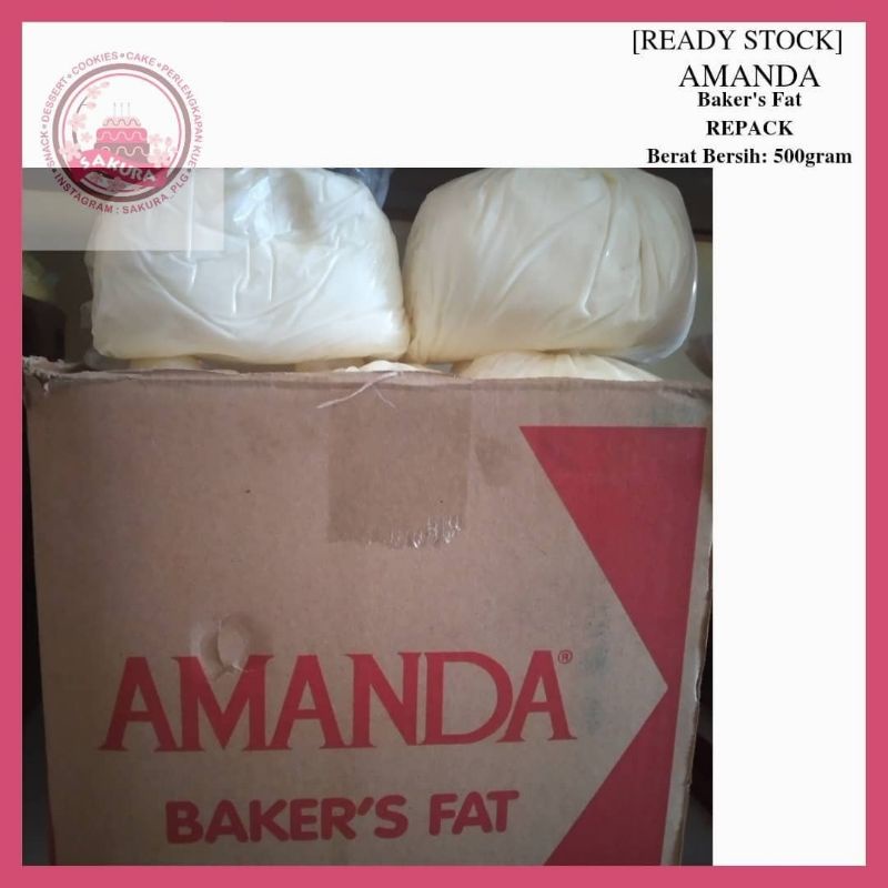 

[READY STOCK] AMANDA Baker's Fat REPACK 500gram