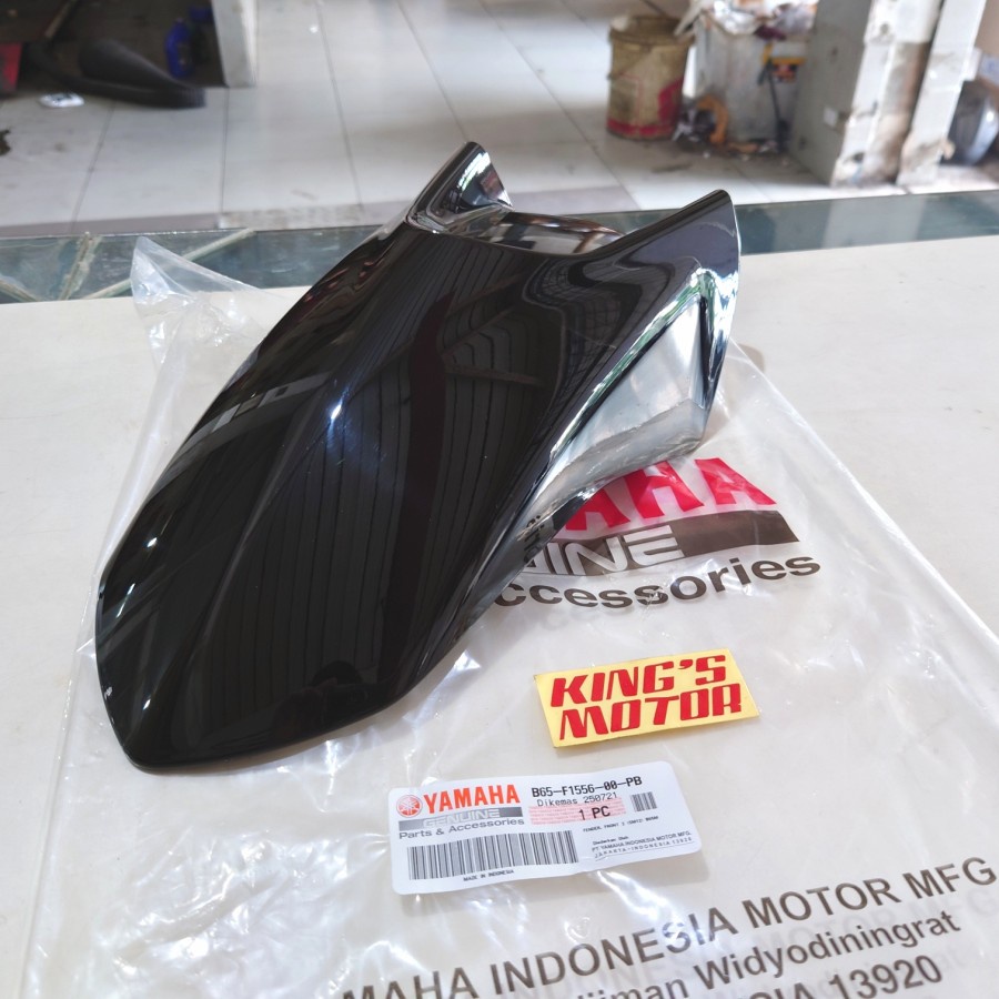 SPAKBOR DEPAN NEW AEROX 155 CONNECTED 2021 HITAM GLITTER. B65. PB