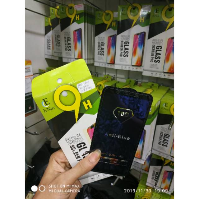 Tempered Glass blue Vivo V7+ / Anti Gores Kaca Vivo V7+ Blue Screen