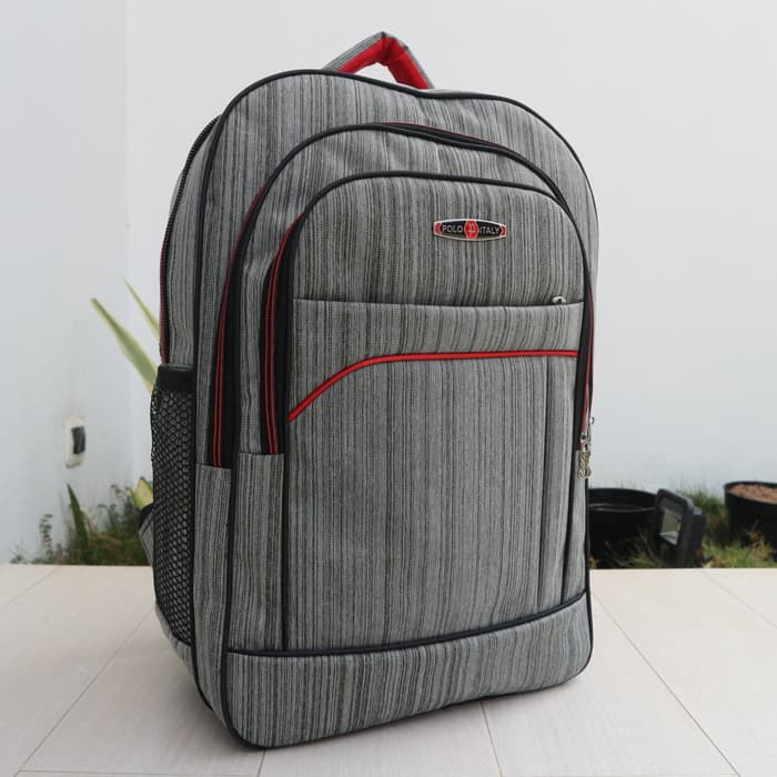 Jual Tas Ransel Laptop Kerja Kantor Kuliah Sekolah Cordura Abu2 Murah
