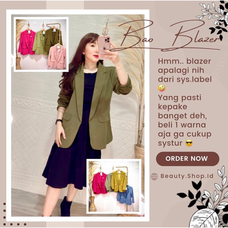 Bao Blazer - Blazer Wanita - Outer Blazer Premium - Ada Furing F3