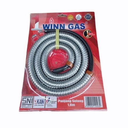 Winn Gas , SF , Win Gas , Selang fleksibel  ,  Regulator, kompor , premium  1.8 Meter