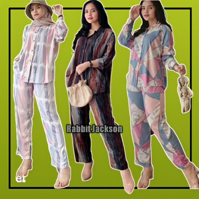 BAJU PAJAMAS SETELAN ONE SET ONESET TIEDYE TIE DYE PAKAIAN TIDUR SETELAN WANITA PAJAMAS BAHAN KATUN 