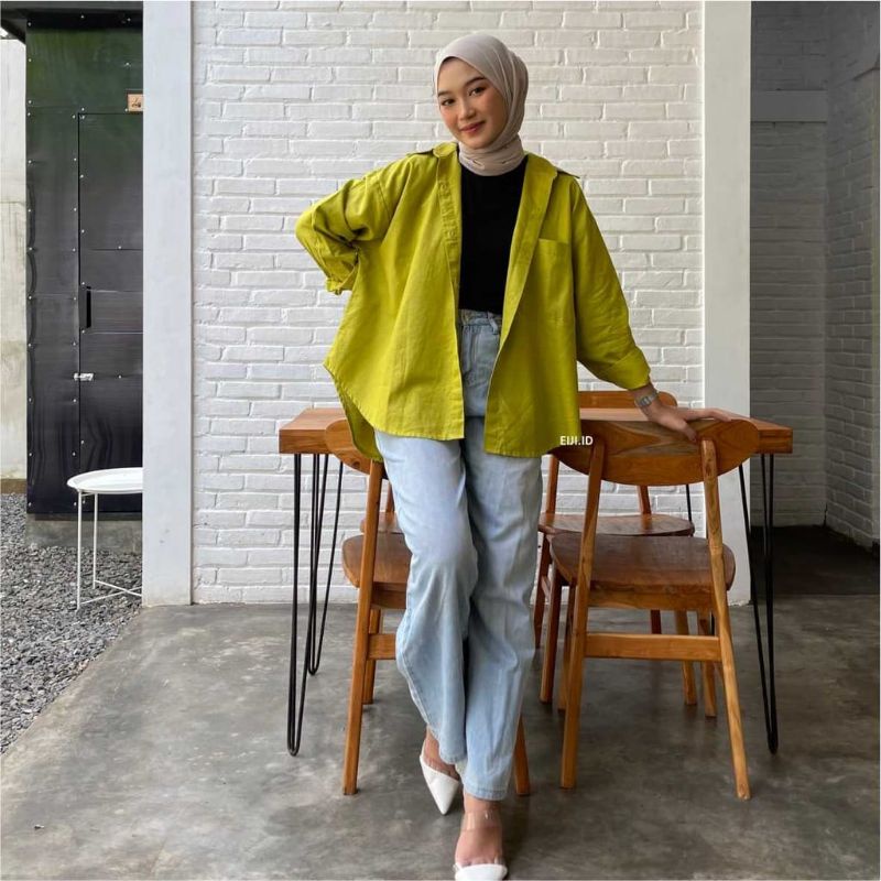 Kemeja Wanita Polos /Kemeja Linen